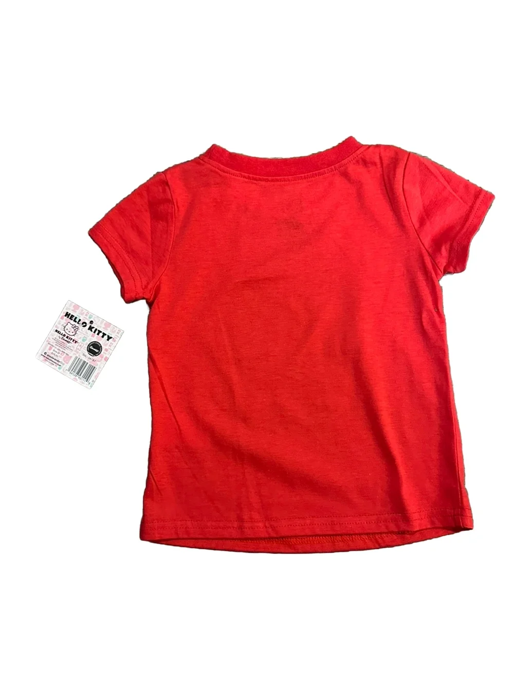New Hello Kitty Toddler Girls Happy Holidays Size 3T Red Short Sleeve Shirt NWT